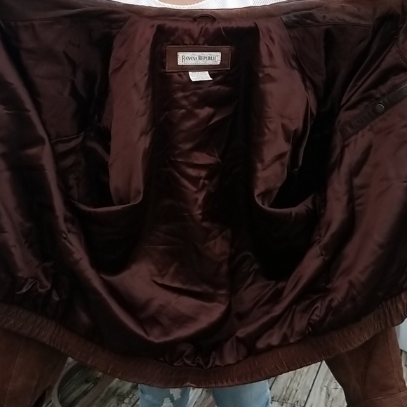 VINTAGE Banana Republic Leather Coat - Picture 11 of 15